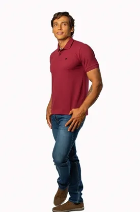 POLO LAPIDARIO MASC MC BA BORDO P