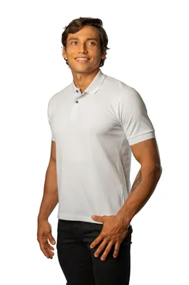 POLO LAPIDARIO MASC MC BA BRANCO P