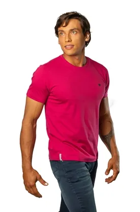 CAMISETA LAPIDARIO BASICA COM ELASTANO PINK P