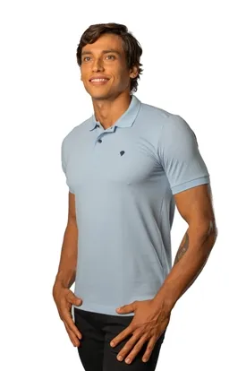 POLO LAPIDARIO MASC MC GO AZUL BEBE P