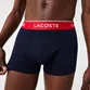 CUECA LACOSTE BOXER CURTO COS 3 CORES KIT C/ 3