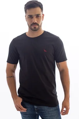 CAMISETA ACOSTAMENTO MASCULINA MC PRETA P