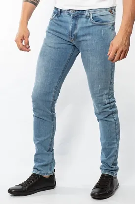 CALCA LAPIDARIO MASCULINA JEANS MARINA FIVE SLIM FIT JEANS 46