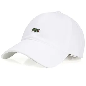 BONE LACOSTE FECHAMENTO EM COURO BRANCO U