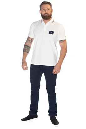 POLO TOMMY HILFIGER BADGE TIPPED REGULAR OFF WHITE M