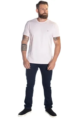 CAMISETA TOMMY HILFIGER MASCULINA BASICA ROSA M