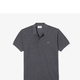 POLO LACOSTE BASICA PIQUET CINZA 4