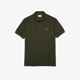 POLO LACOSTE BASICA PIQUET VERDE MILITAR 2