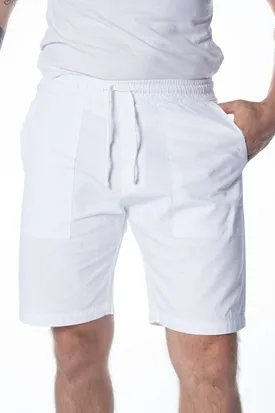 BERMUDA ACOSTAMENTO MASCULINA SARJA CELEBRATION BRANCO M