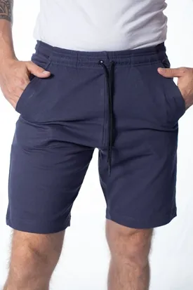 BERMUDA LAPIDARIO MOLETOM MASCULINA AZUL MARINHO M