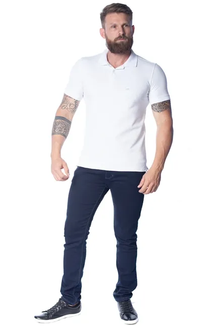 POLO ACOSTAMENTO MASCULINA CASUAL MC
