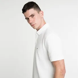 POLO TOMMY HILFIGER MASCULINA CUSTOM FIT COUPE SUR MESURE PRETA P