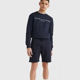 SHORT TOMMY HILFIGER MOLETOM LOGO AZUL MARINHO 40