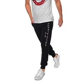CALCA TOMMY HILFIGER MOLETOM LOGO LATERAL PRETA M