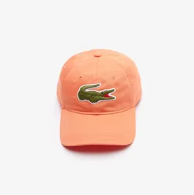 BONE LACOSTE CROCODILO GRANDE LARANJA U