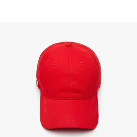 BONE LACOSTE CROCODILO LATERAL VERMELHO U