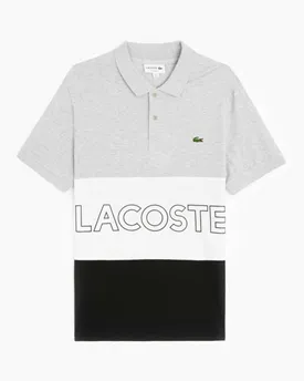 POLO LACOSTE  LISTRAS COSTURADAS MESCLA 6