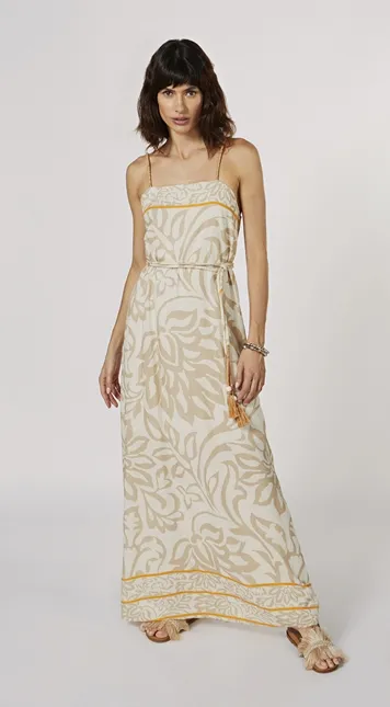 VESTIDO MORENA ROSA LONGO DECOTE RETO_10000117195 VESTIDO MORENA