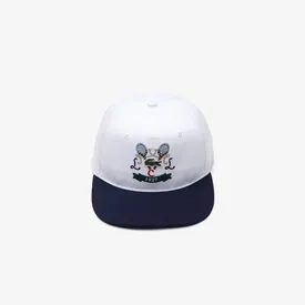 BONE LACOSTE 1927 ABA RETA BRANCO U