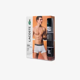 CUECA LACOSTE BOXER CURTO KIT C/ 3 SORTIDO G
