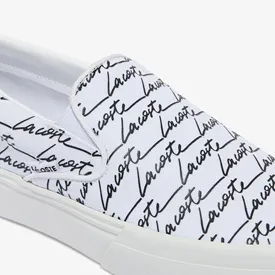 SAPATENIS LACOSTE SLIP ON LOGOMANIA BRANCO 38