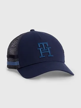 BONE TOMMY HILFIGER TRUCKER COM TELA AZUL MARINHO U