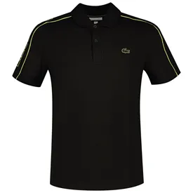 POLO LACOSTE MOVEMENT EM PIQUET TECNOLOGICO PRETA 3