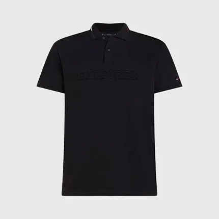 POLO TOMMY HILFIGER MASCULINA MONOTYPE INTERLOCK