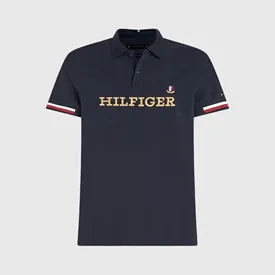 POLO TOMMY HILFIGER MASCULINA ICON REGULAR AZUL MARINHO P