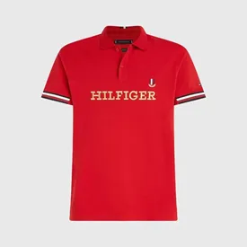POLO TOMMY HILFIGER MASCULINA ICON REGULAR BORDO M