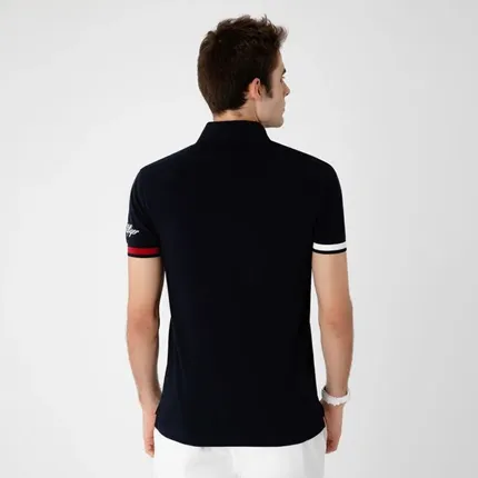 POLO TOMMY HILFIGER SLIM DETALHE MANGA