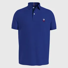 POLO TOMMY HILFIGER MASCULINA MONOGRAM SMALL AZUL BIC P