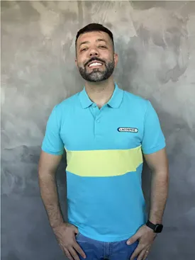POLO LACOSTE MASCULINA DETALHE COR VERDE AGUA 4