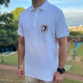 POLO TOMMY HILFIGER MASCULINA ICON BRANCO P