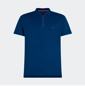 POLO TH MASC COTTON MODAL ZIPER AZUL P