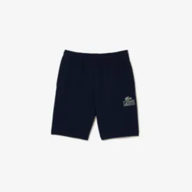 BERMUDA LACOSTE MOLETOM MASC AZUL MARINHO M