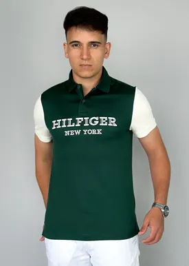 POLO TH MONOTYPE COLOURBLOCK SLIM VERDE GG