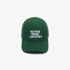 BONE LACOSTE DO YOU SPEAK LACOSTE VERDE U