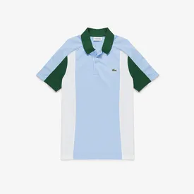 POLO LACOSTE COLOR BLOCK ELEVATED AZUL 4