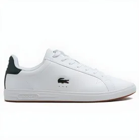 SAPATENIS LACOSTE GRADUATE PRO EM COURO BRANCO 40