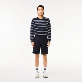 BERMUDA LACOSTE MASC SARJA AZUL MARINHO 40