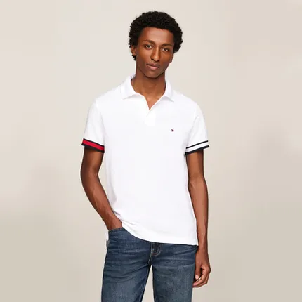 POLO TH MASC FLAG CUFF SLIM