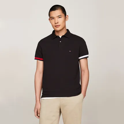 POLO TH MASC FLAG CUFF SLIM