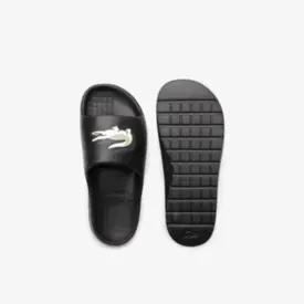 CHINELO SLIDE LACOSTE MASCULINA  PRETA 39