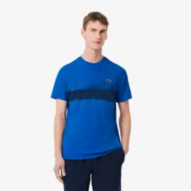 CAMISETA MASC LACOSTE PIQUE ULTRADRY SPORT AZUL ROYAL GG