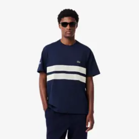 CAMISETA MASC LACOSTE LISTRA_TH9769 - CAMISETA MASC LACOSTE LISTRA