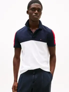 POLO TH COLORBLOCK REG BRANCO P