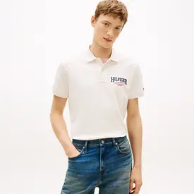 POLO TH MASC ARCH GRAPHIC LEFT  OFF WHITE G