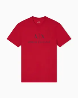 CAMISETA A|X COM LOGO CONTRASTANTE VERMELHO P