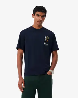 CAMISETA LACOSTE TENNIS DETALHE BORDADO
